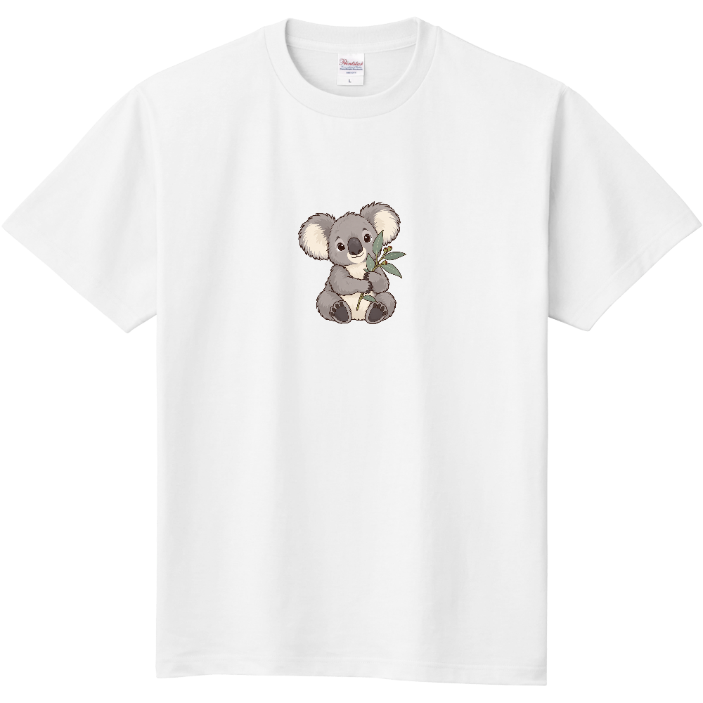 ユーカリをぎゅっと|ほほえみコアラTシャツ