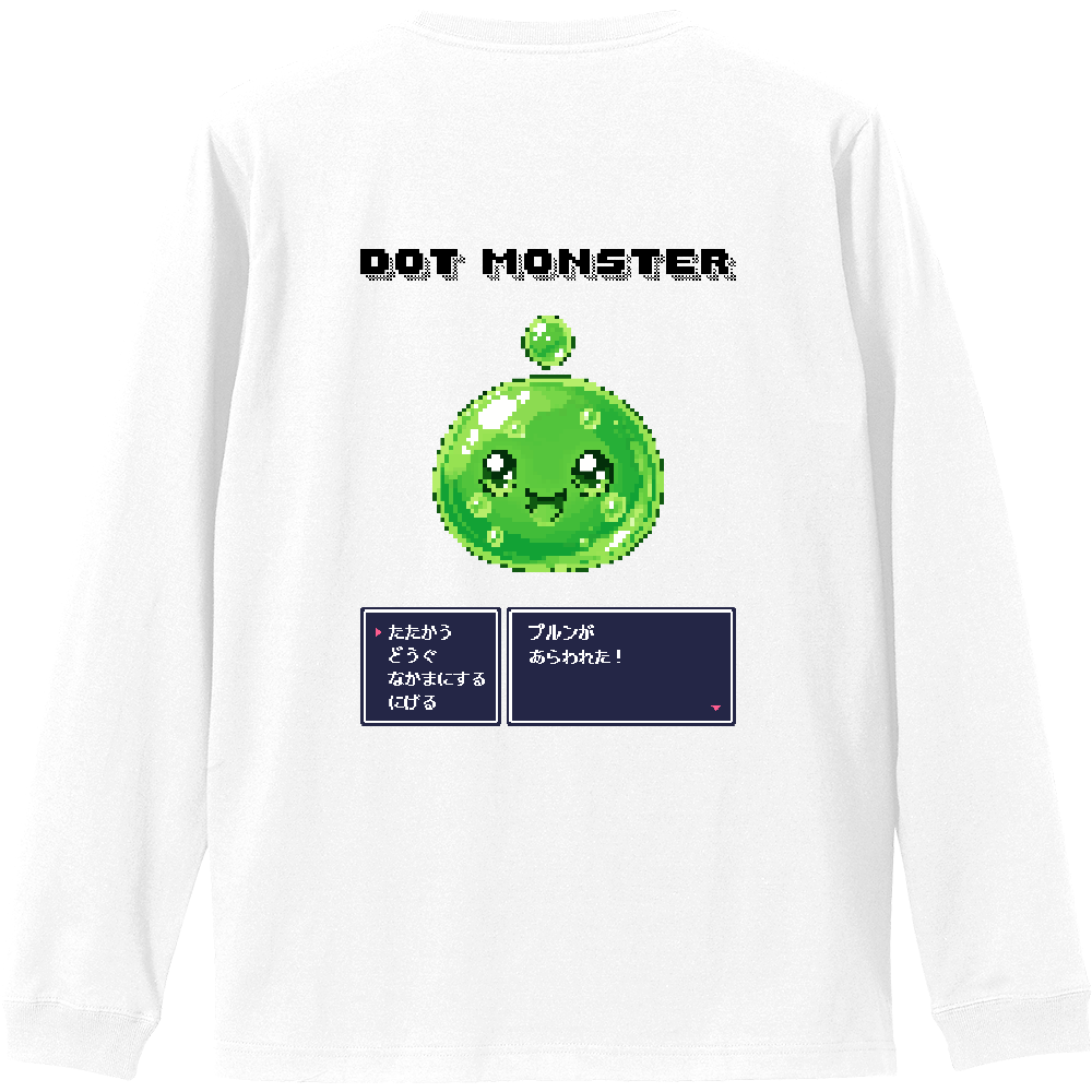 DOT MONSTER 01 プルン ロンT バックプリント