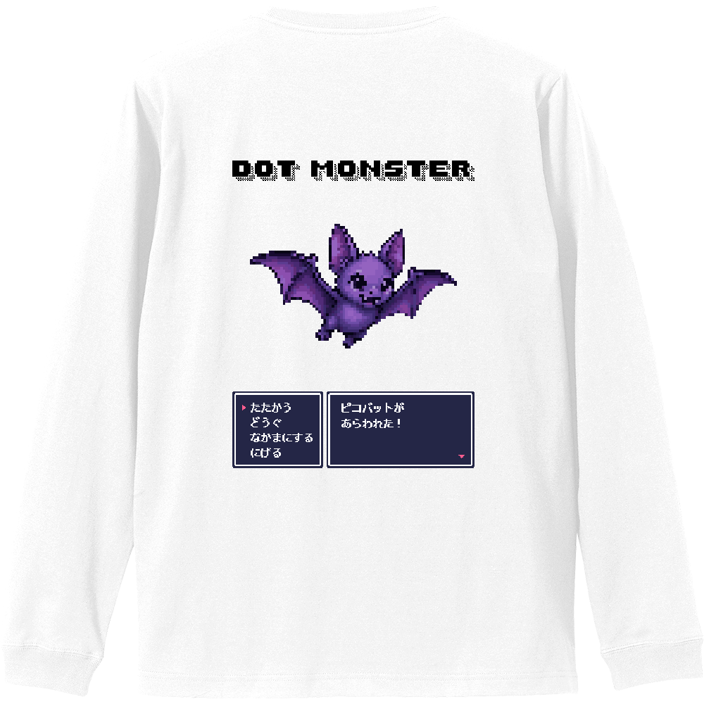 DOT MONSTER　05　ピコバット　ロンT　バックプリント