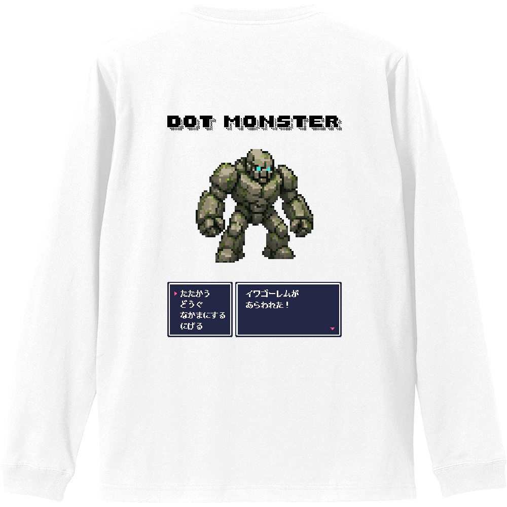 DOT MONSTER 09 イワゴーレム ロンT バックプリント