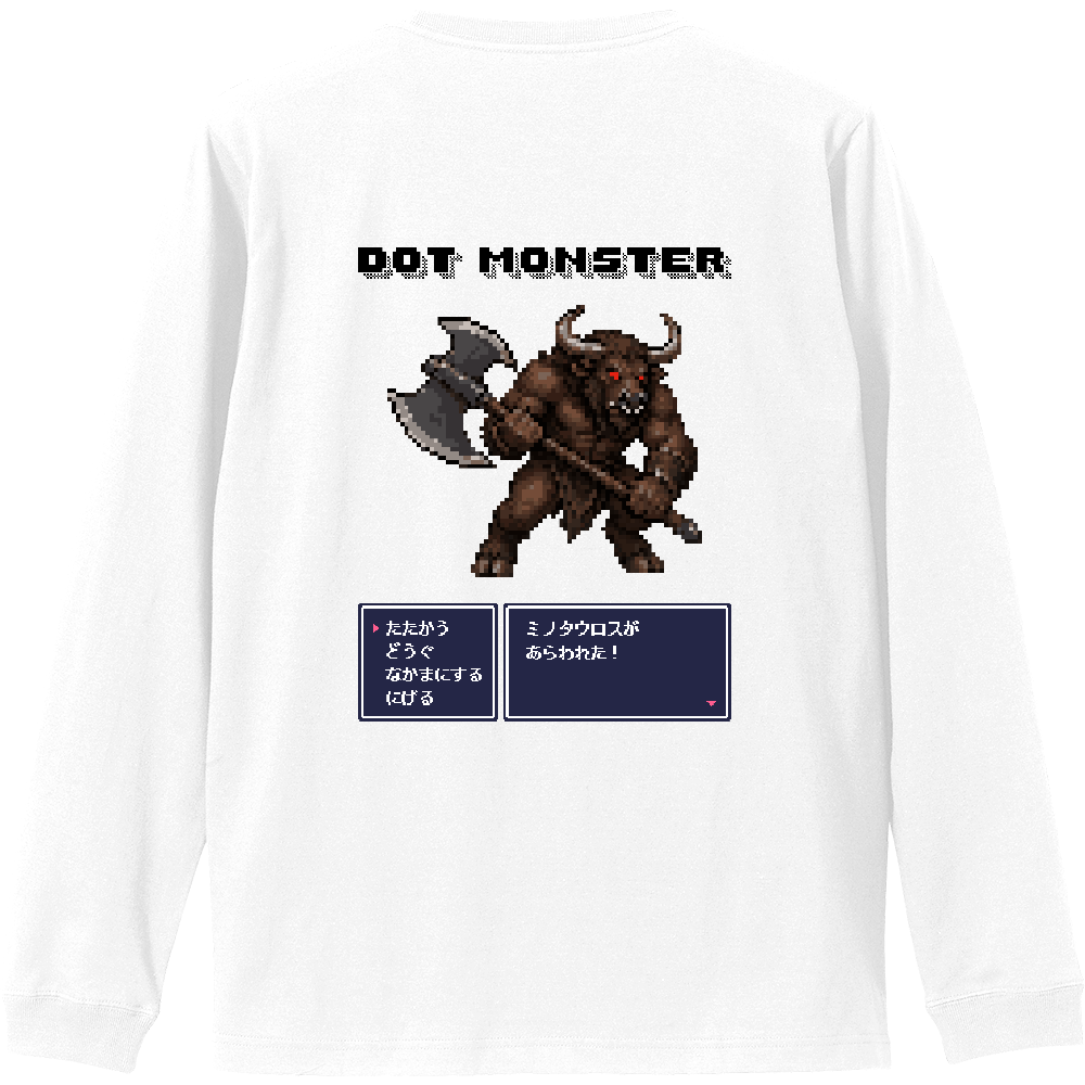 DOT MONSTER 15 ミノタウルス ロンT バックプリント