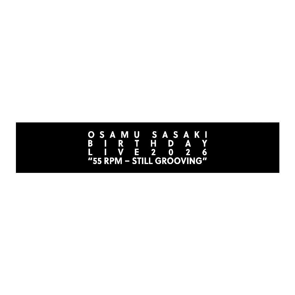 OSAMU SASAKI BD LIVE 2026 マフラータオル Black