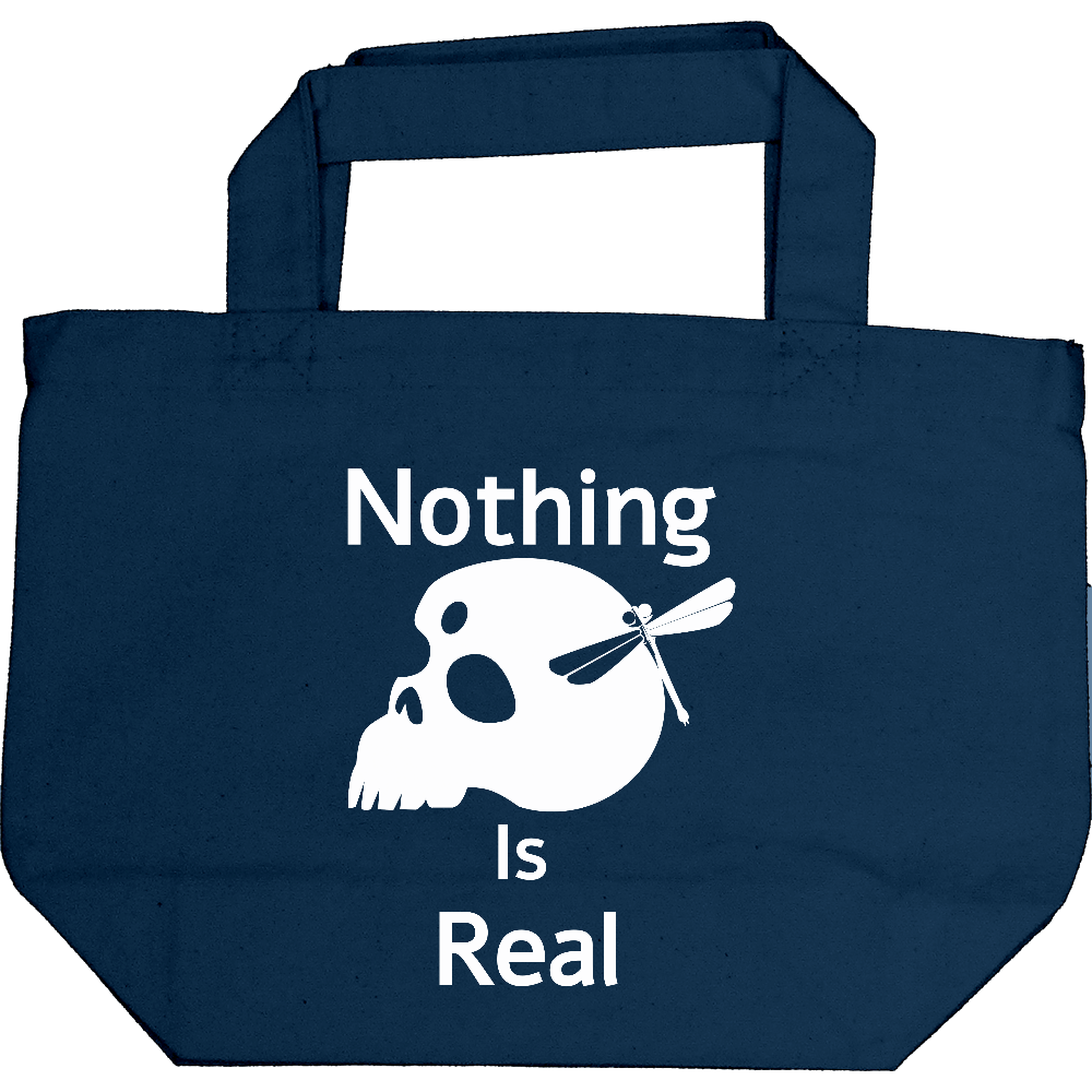 Nothing Is Real（白）キャンバストート S
