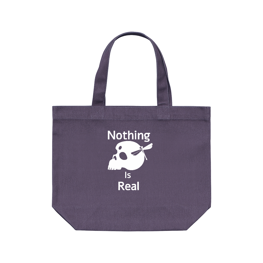 Nothing Is Real(白)レギュラーキャンバストートバッグ(S)
