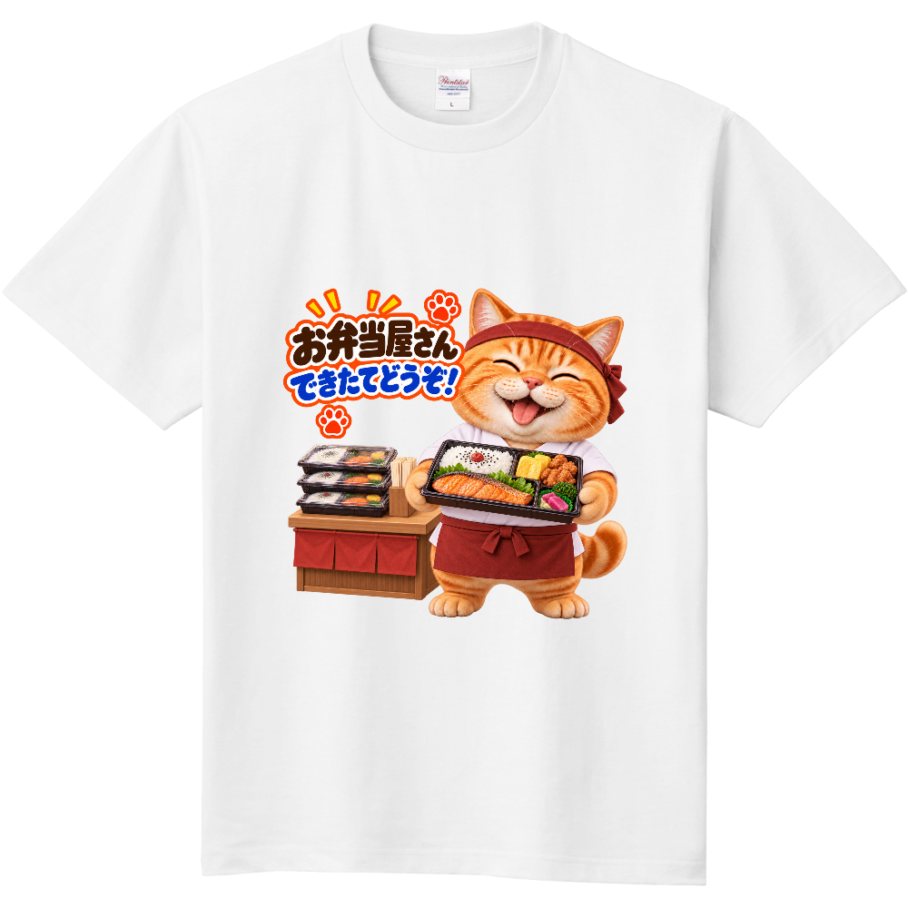 お弁当屋さん「できたてどうぞ！」ぐうたらねこ