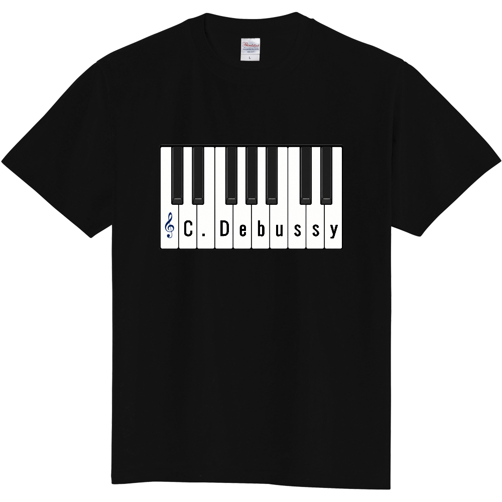 C. Debussy（C.ドビュッシー）定番Tシャツ  ブラック