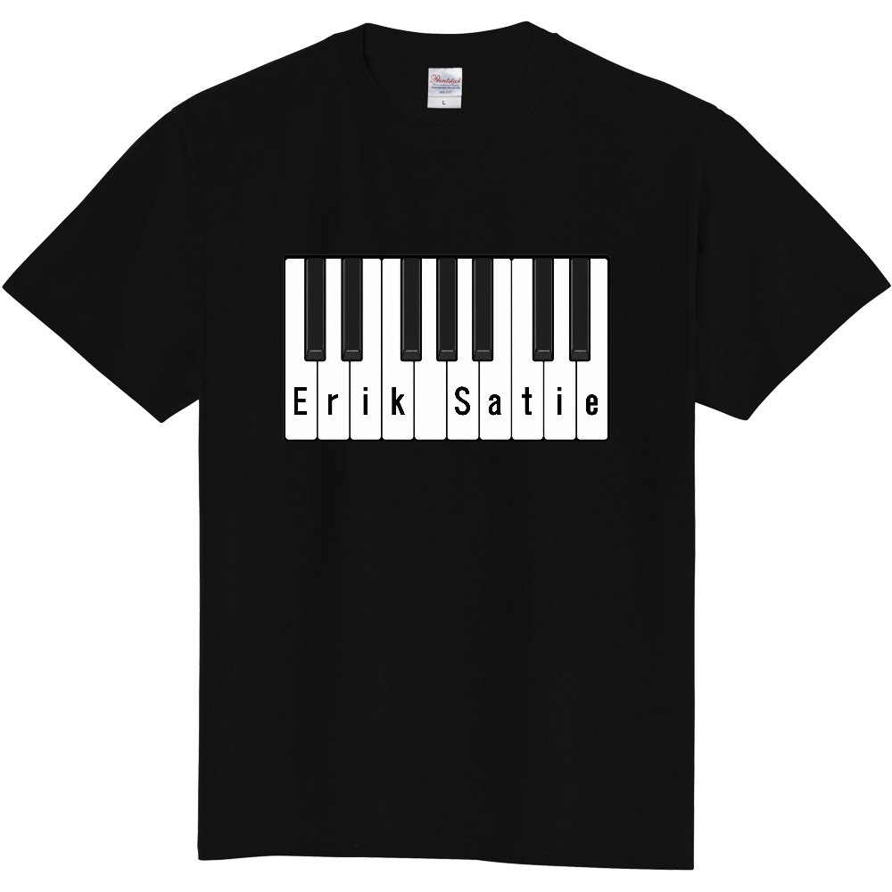 Erik Satie(エリック サティ)定番Tシャツ ブラック