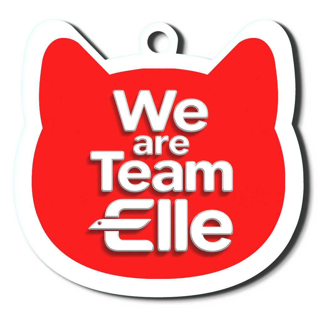 Team Elleキーホルダー (赤猫)