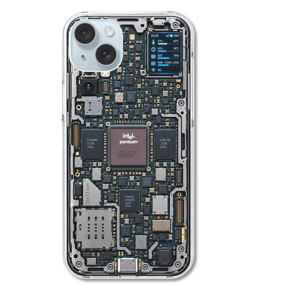 Intel Pentium搭載 iPhone15 Plus