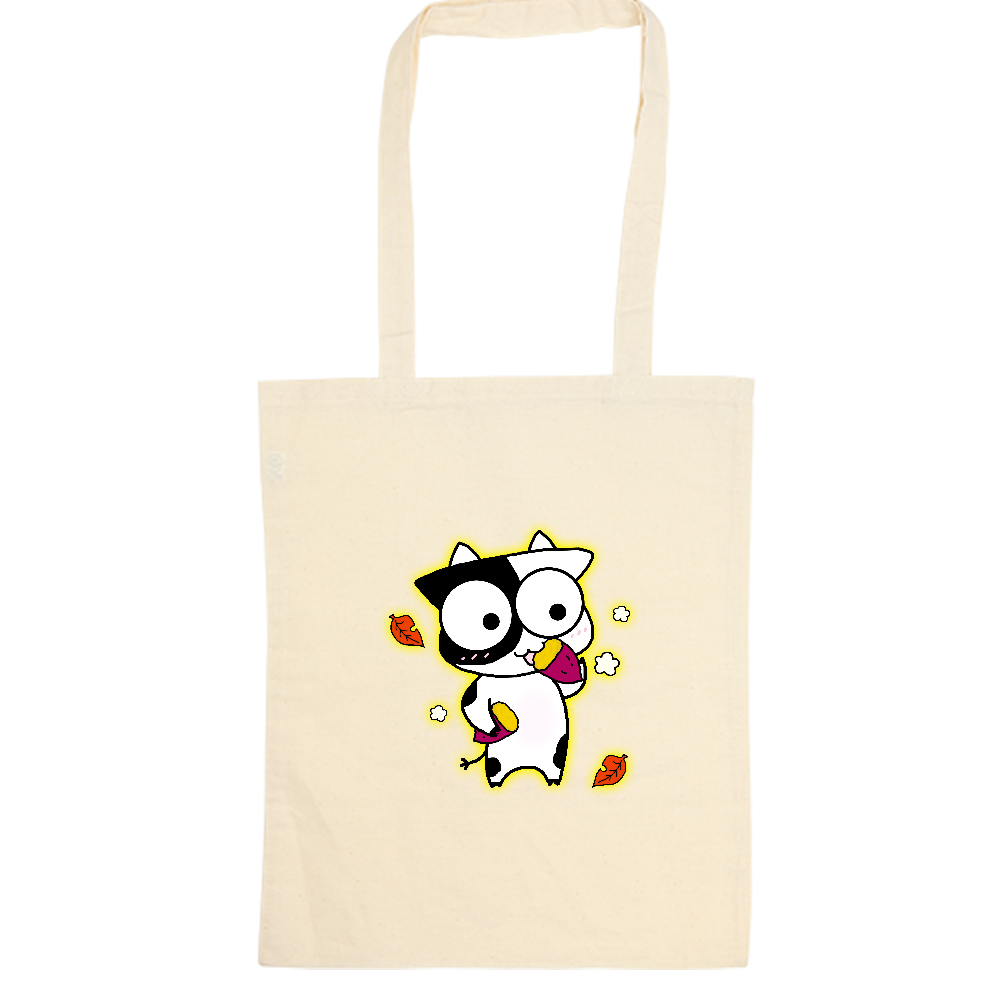 やきいもうしくん。コットンナチュラルショルダートート