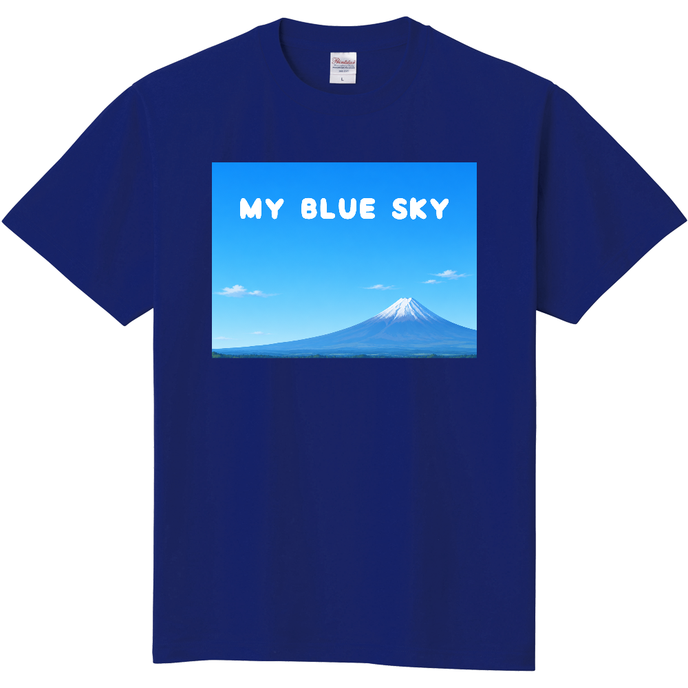 MY BLUE SKY(マイ・ブルー・スカイ)定番Tシャツ ジャパンブルー