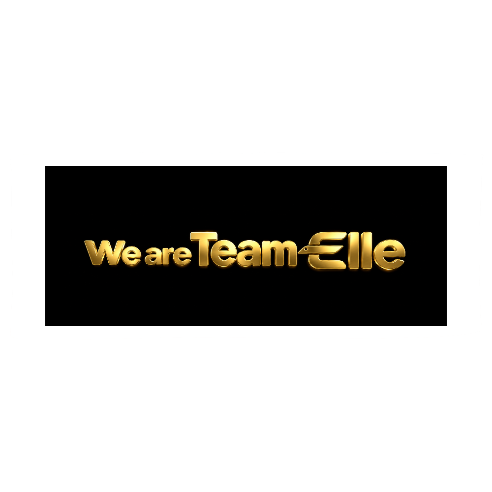 Team Elleロゴタオル(黒)
