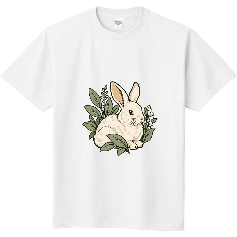 葉かげのひとやすみ|ボタニカルうさぎ