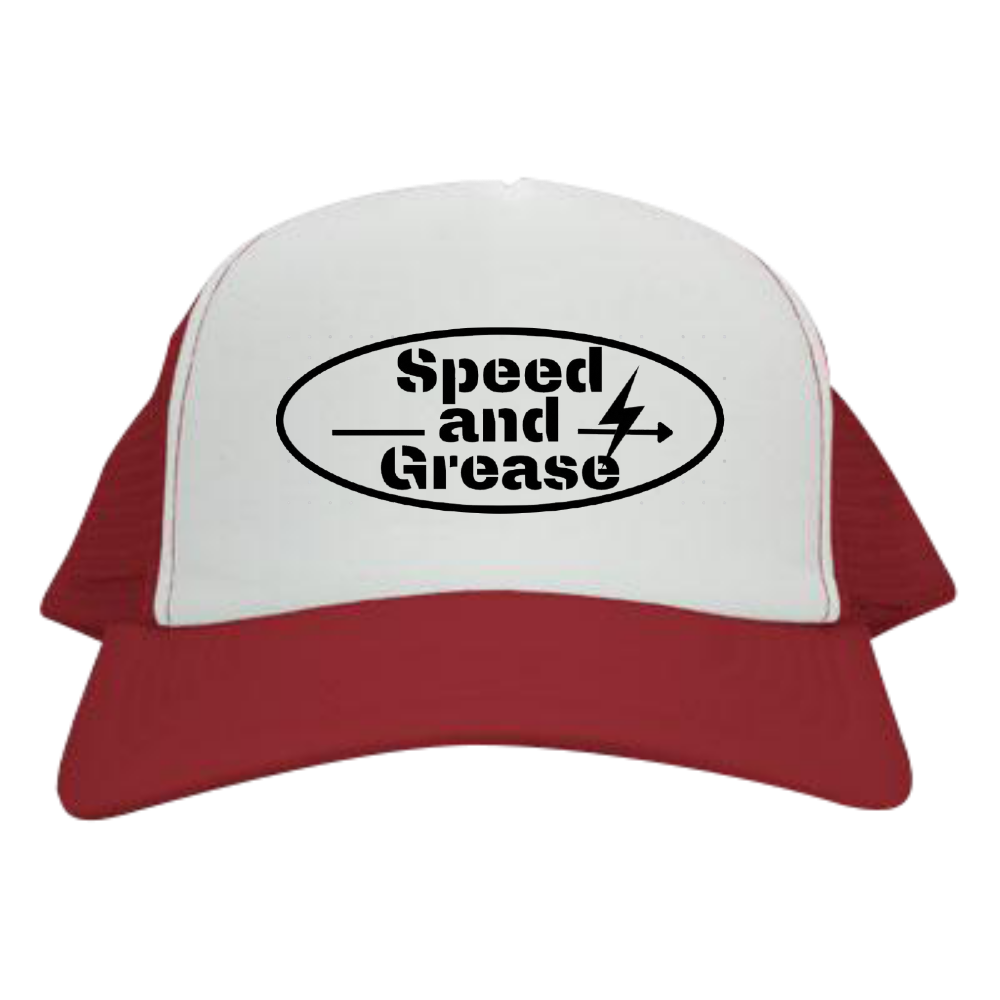 【Speed & Grease】オーバルロゴ・トラッカーメッシュキャップ（全16色）