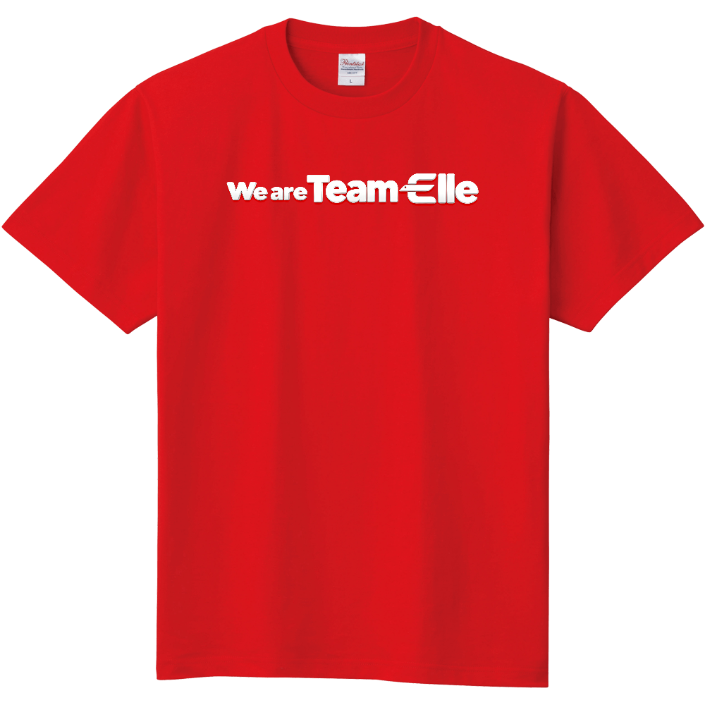 Team ElleシンプルロゴTシャツ(赤)