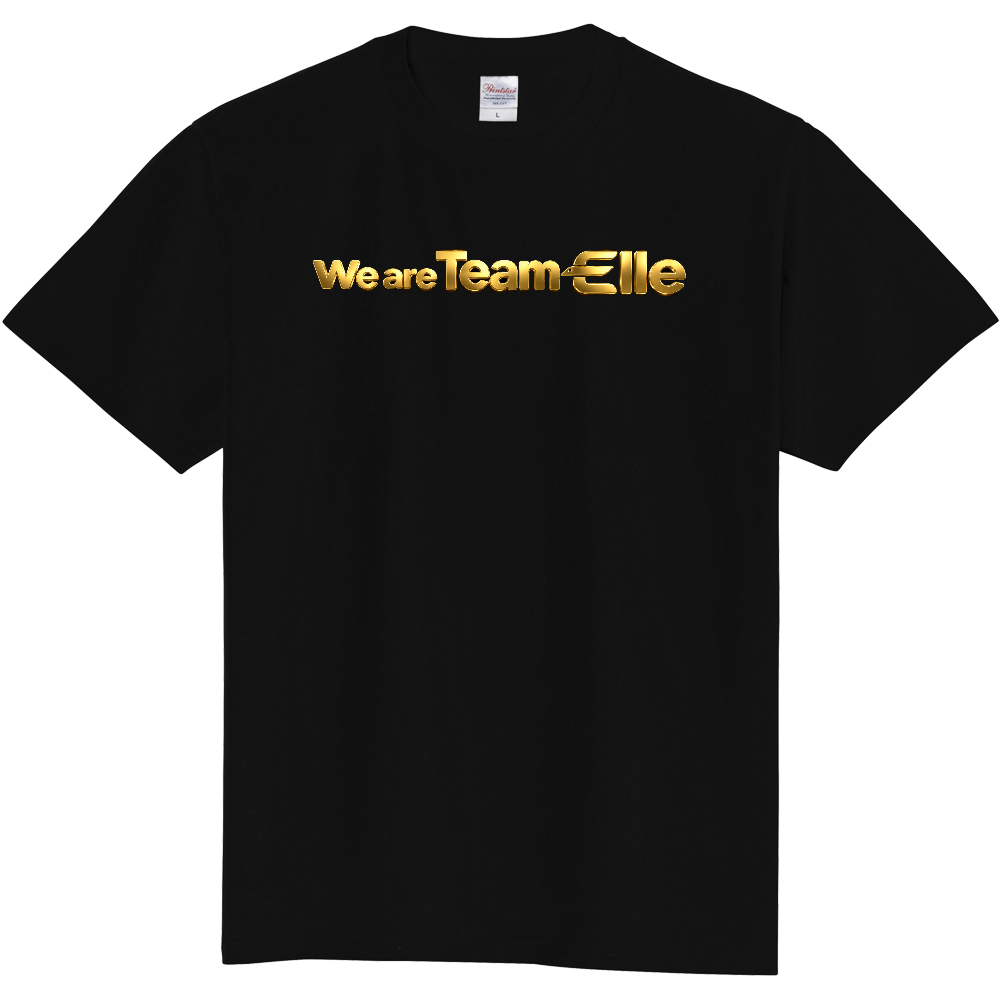 Team ElleシンプルロゴTシャツ(黒)
