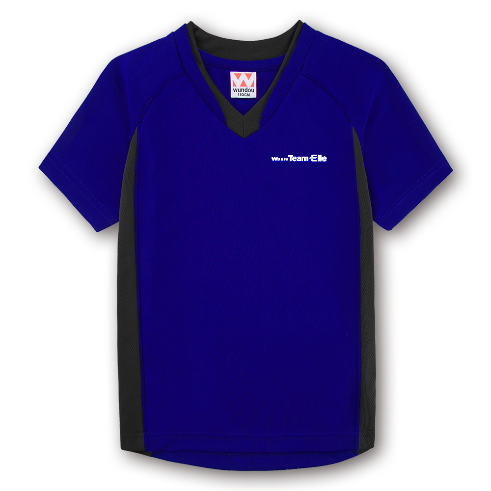 Team Elleベーシックサッカーシャツ(青)