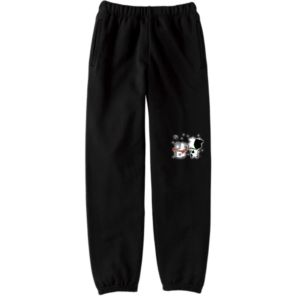 ゆきだるまうしくん。定番スウェットパンツ