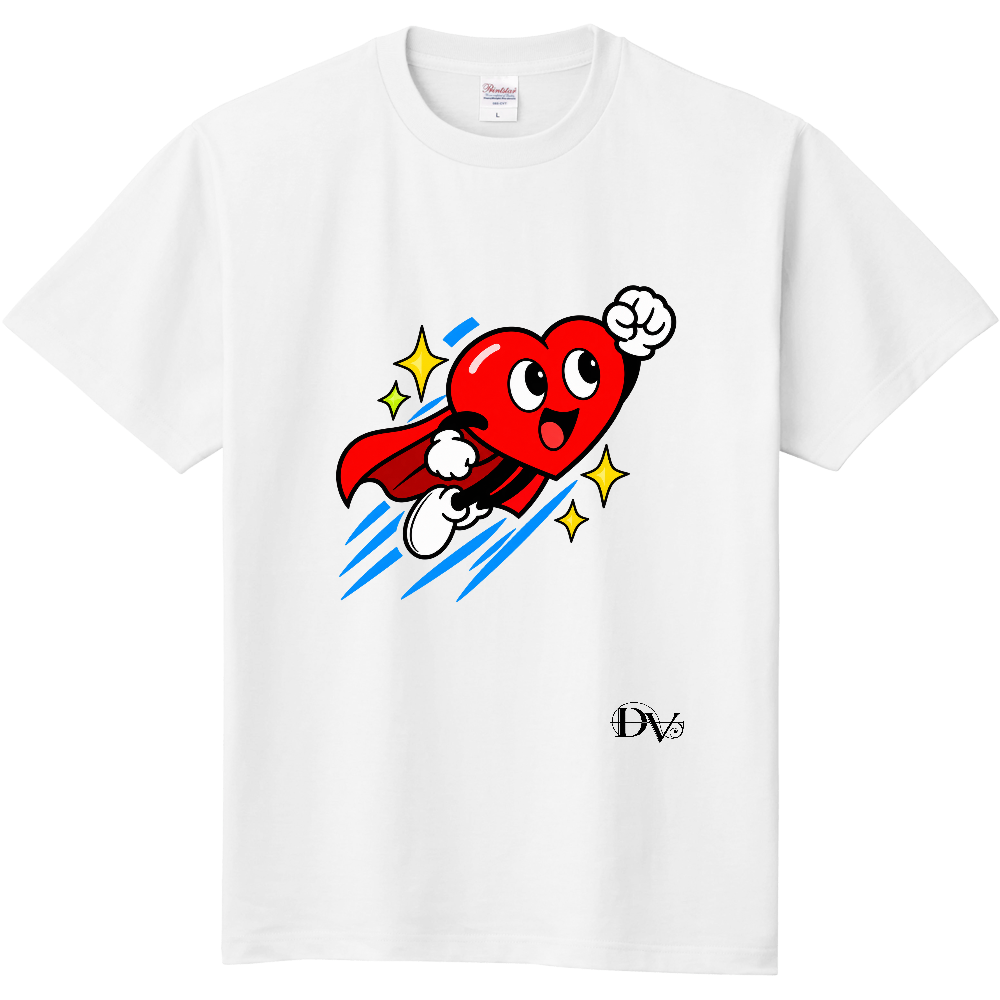Tシャツ/Heart Hero/ホワイト