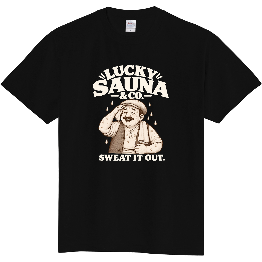 サウナTシャツ(支配人 010-DARK)