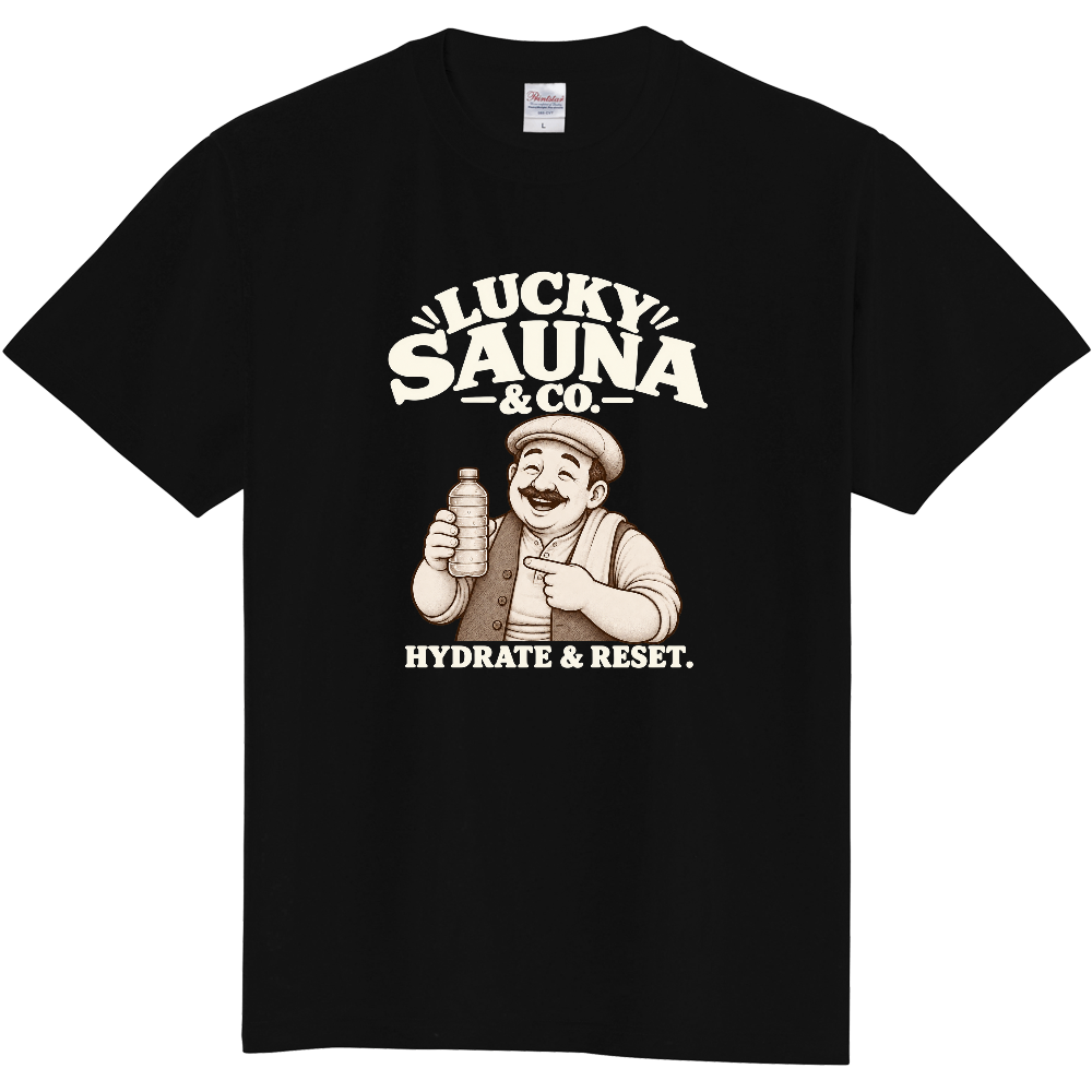 サウナTシャツ（支配人 005-DARK）