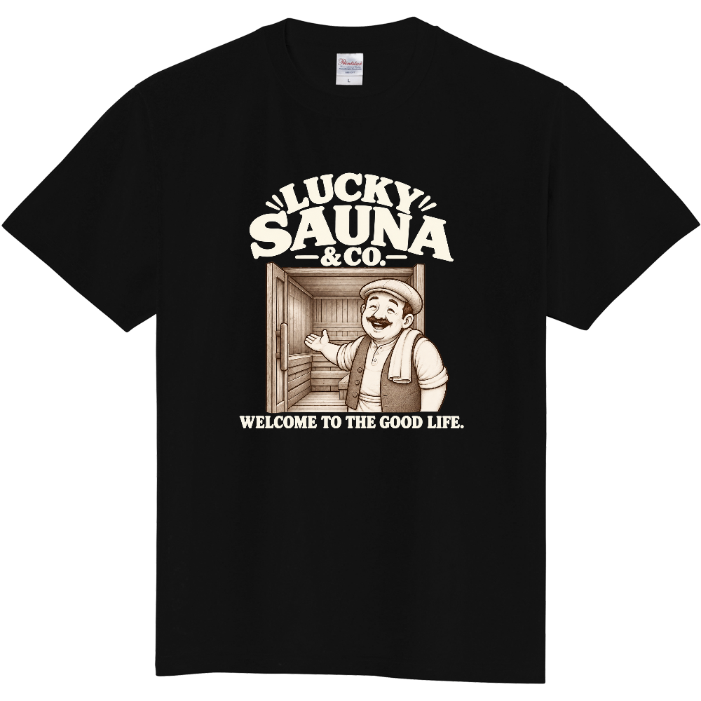 サウナTシャツ(支配人 002-DARK)