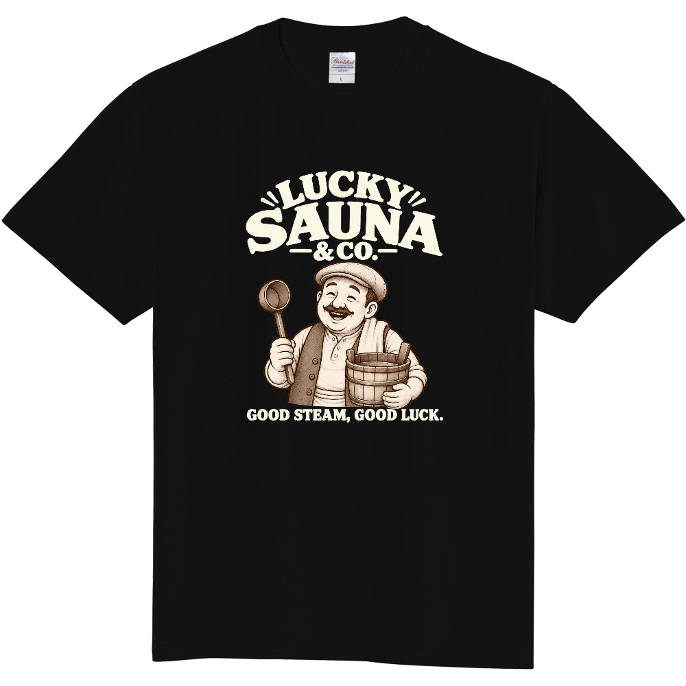 サウナTシャツ(支配人 001-DARK)