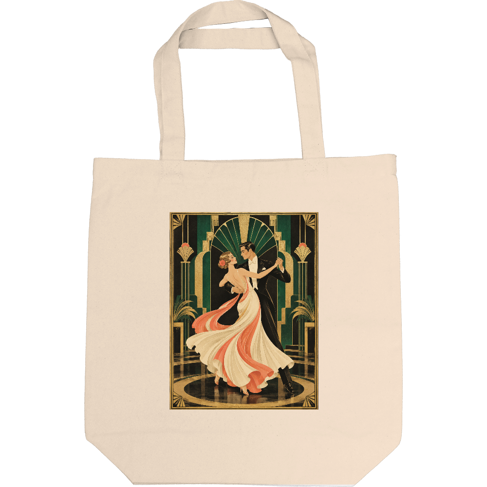 Emerald Waltz | 深緑のワルツ — Art Canvas Tote (M) | GILDARE DECO