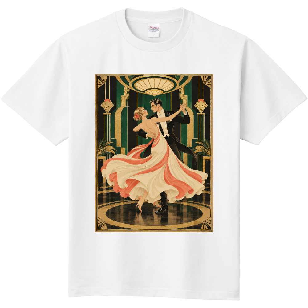 Golden Twirl | 黄金の舞踏 — Art T-shirt | GILDARE DECO