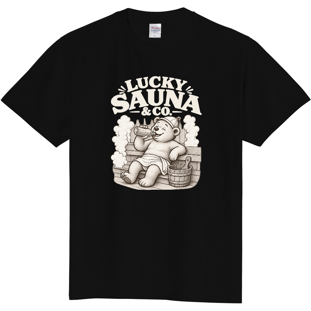 サウナTシャツ(クマ 009-DARK)