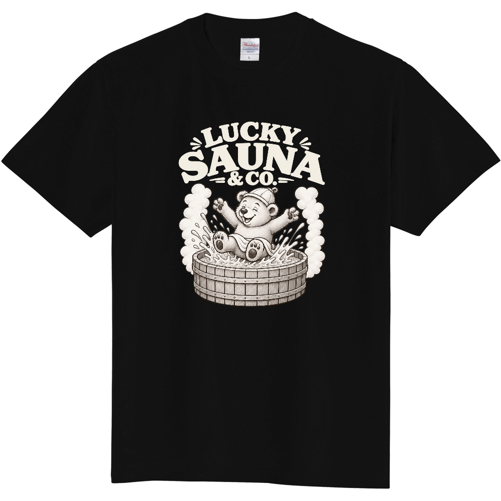 サウナTシャツ(クマ 008-DARK)