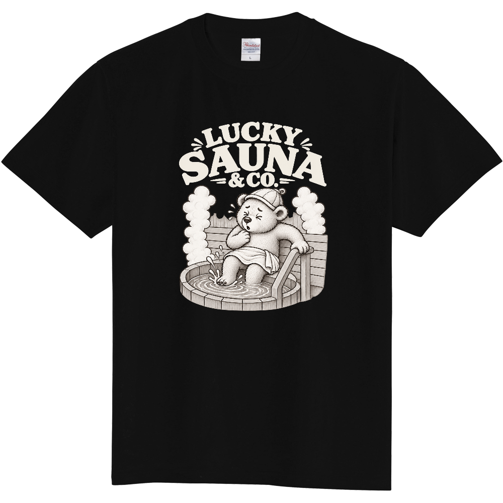 サウナTシャツ(クマ 007-DARK)