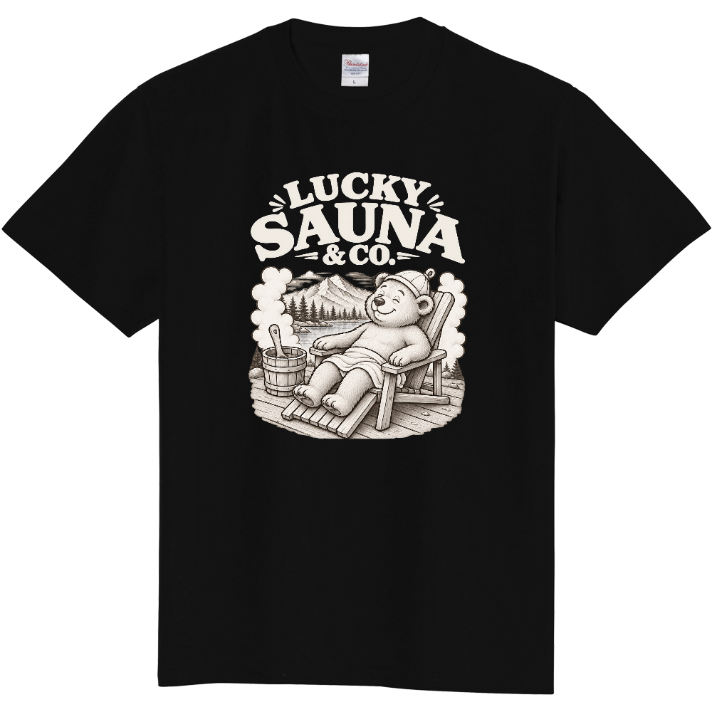 サウナTシャツ（クマ 006-DARK）