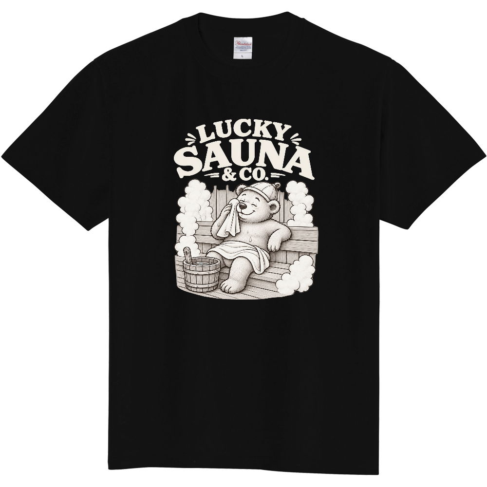 サウナTシャツ(クマ 005-DARK)