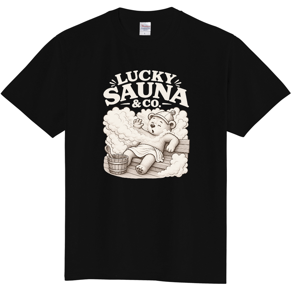 サウナTシャツ(クマ 002-DARK)