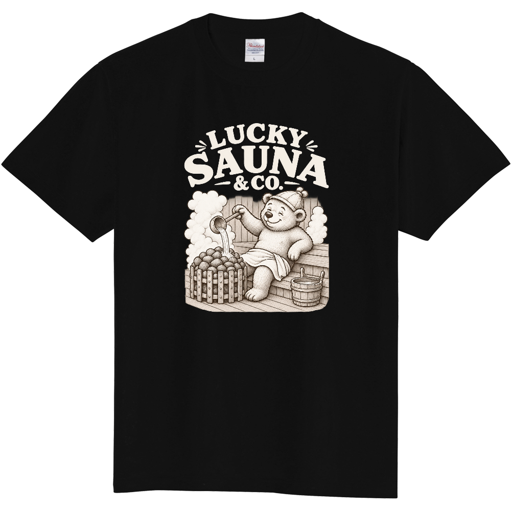 サウナTシャツ（クマ 001-DARK）
