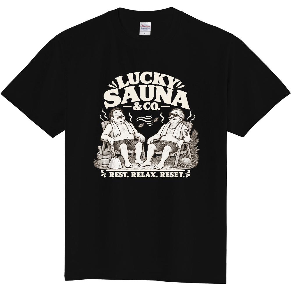 サウナTシャツ(紳士 001-DARK)