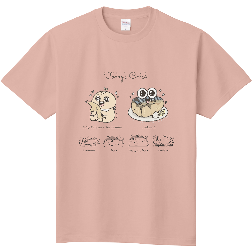 きょうの入荷Tシャツ(ダスティピンク)|食図鑑