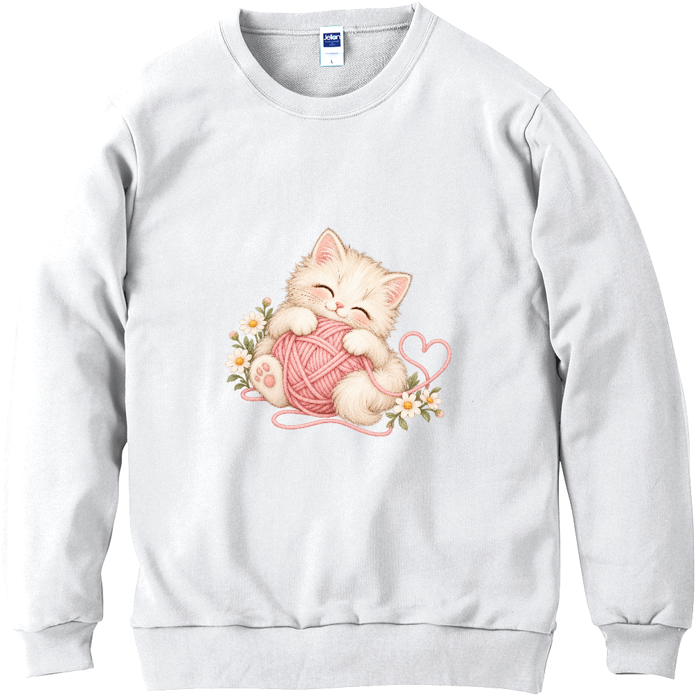 毛糸とこねこのハート