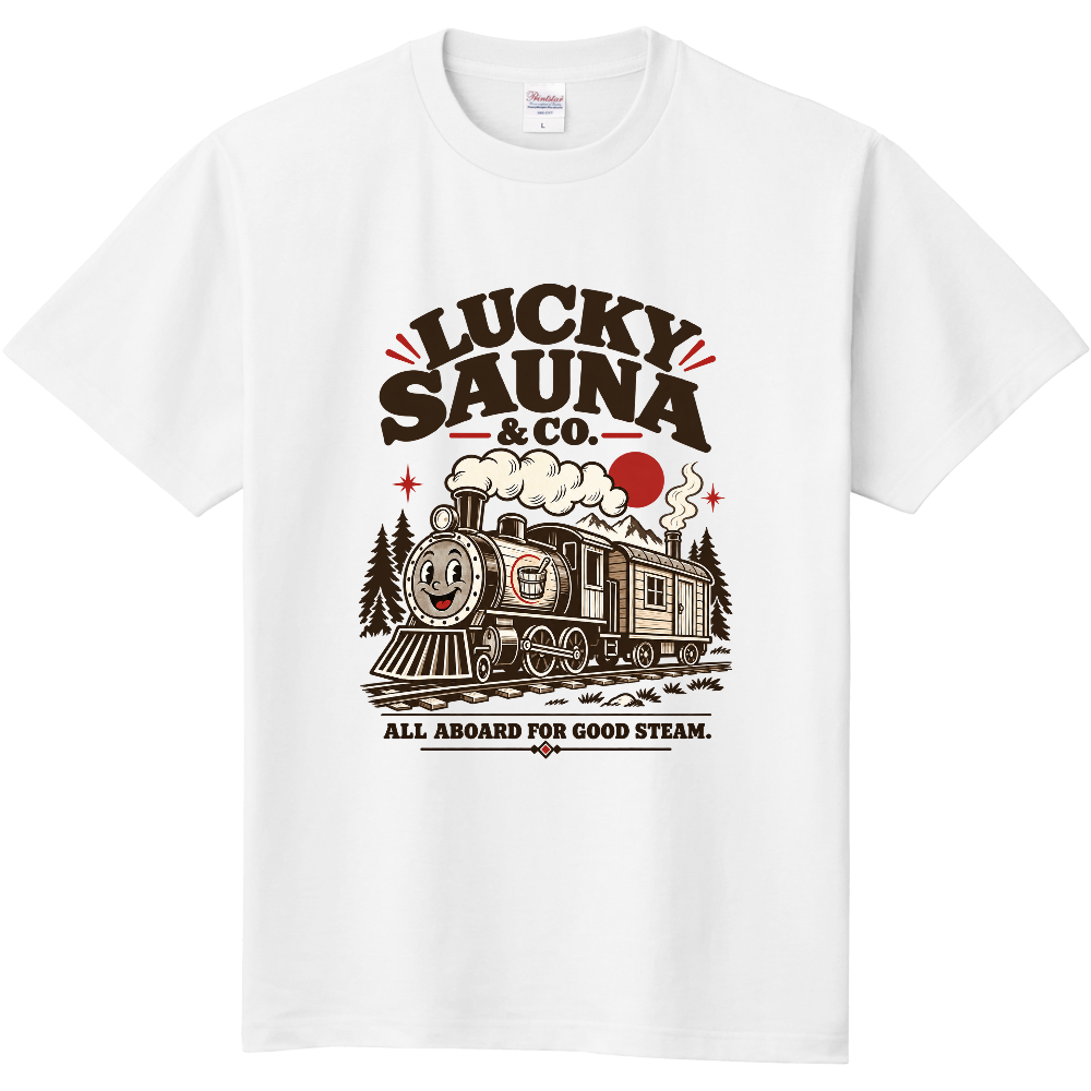 サウナTシャツ(レトロ 015-LIGHT)