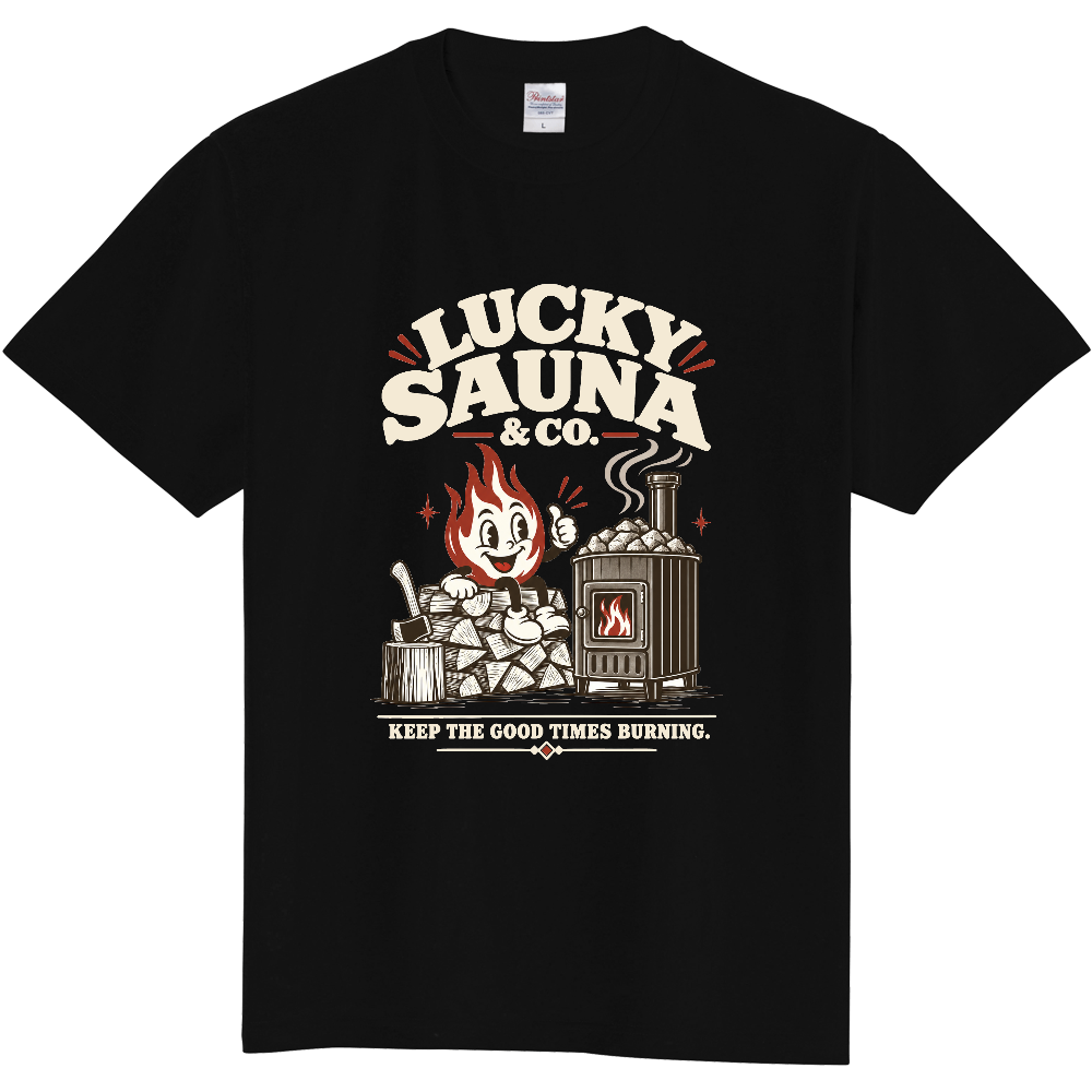 サウナTシャツ（レトロ 012-DARK）