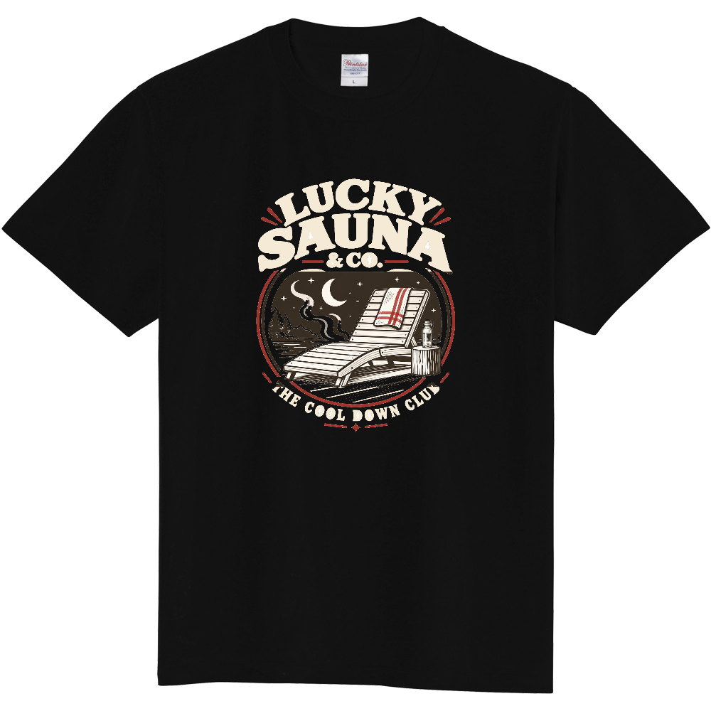 サウナTシャツ（レトロ 004-DARK）