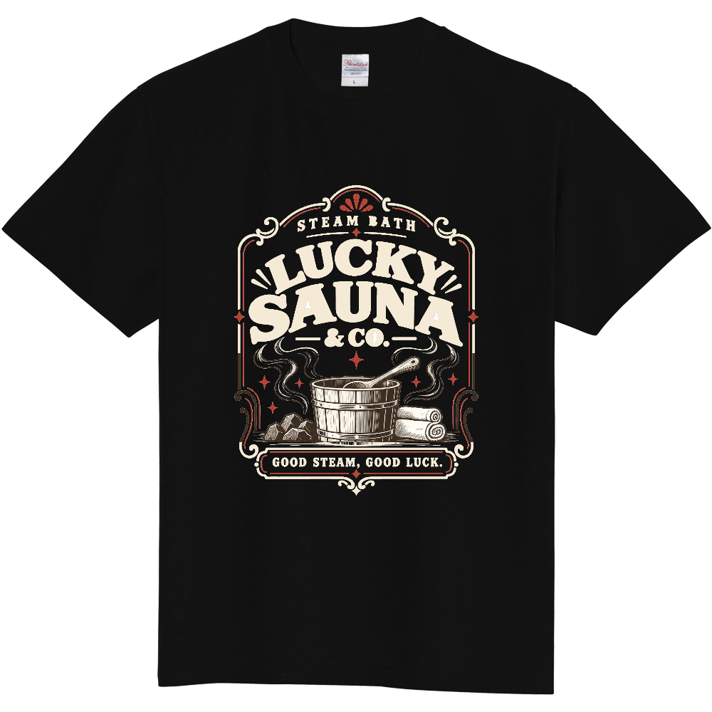 サウナTシャツ(レトロ 001-DARK)