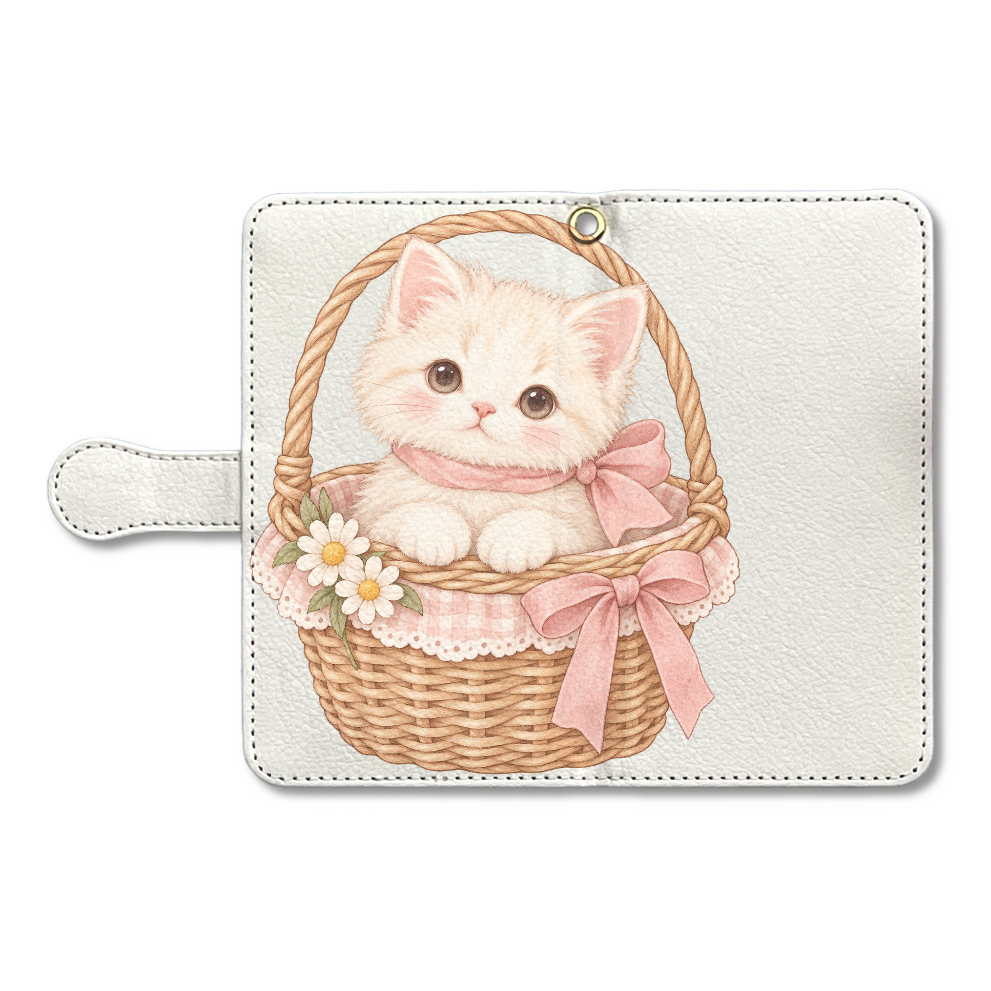 ピクニックかごのこねこ