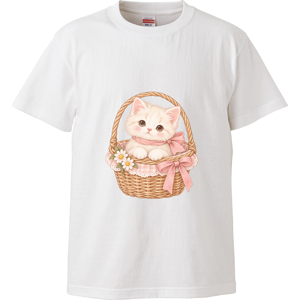 ピクニックかごのこねこ