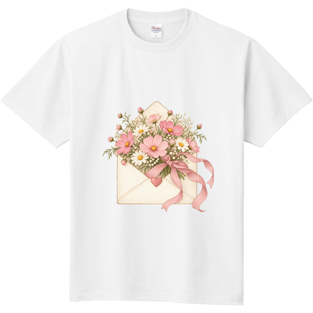 小花の手紙とリボン