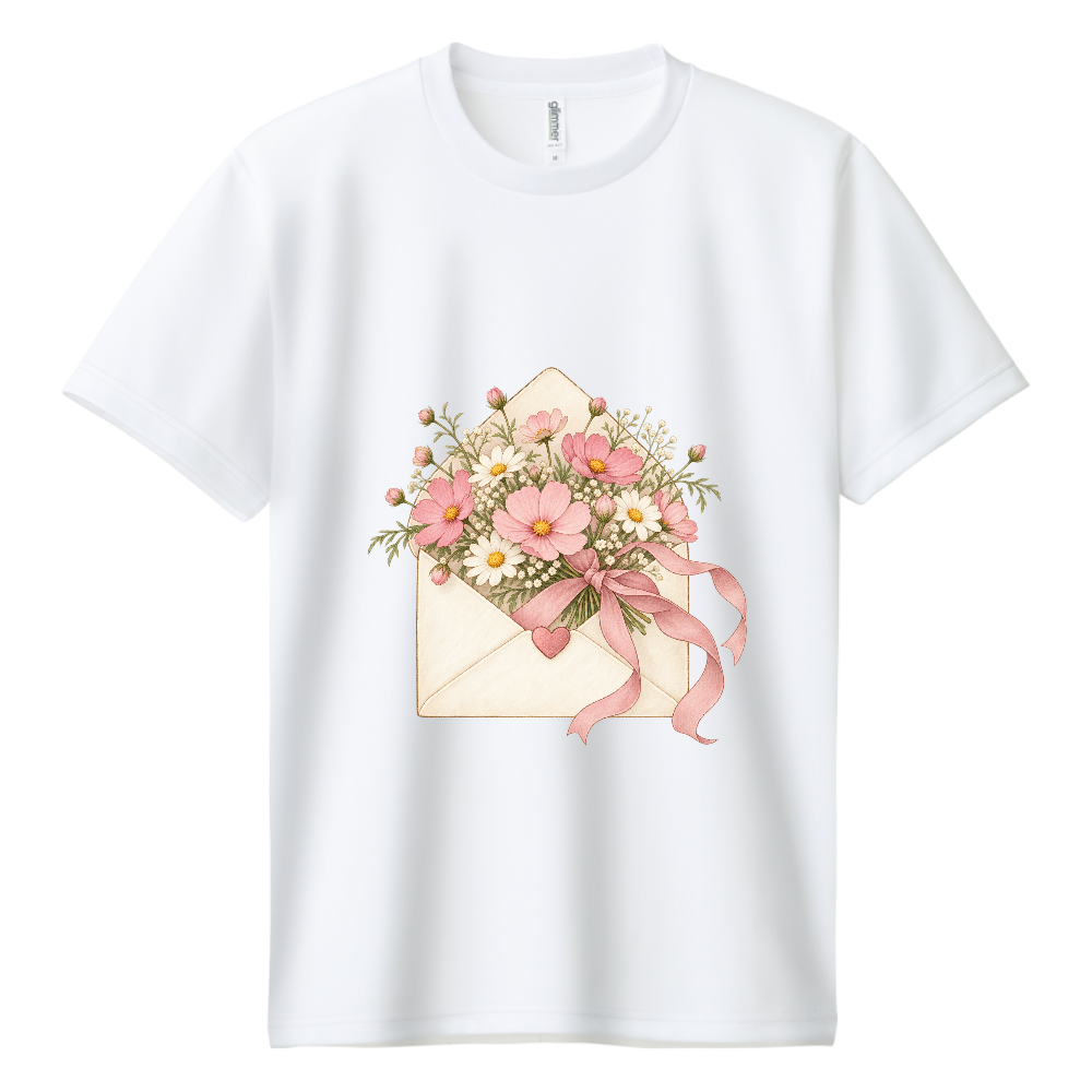 小花の手紙とリボン
