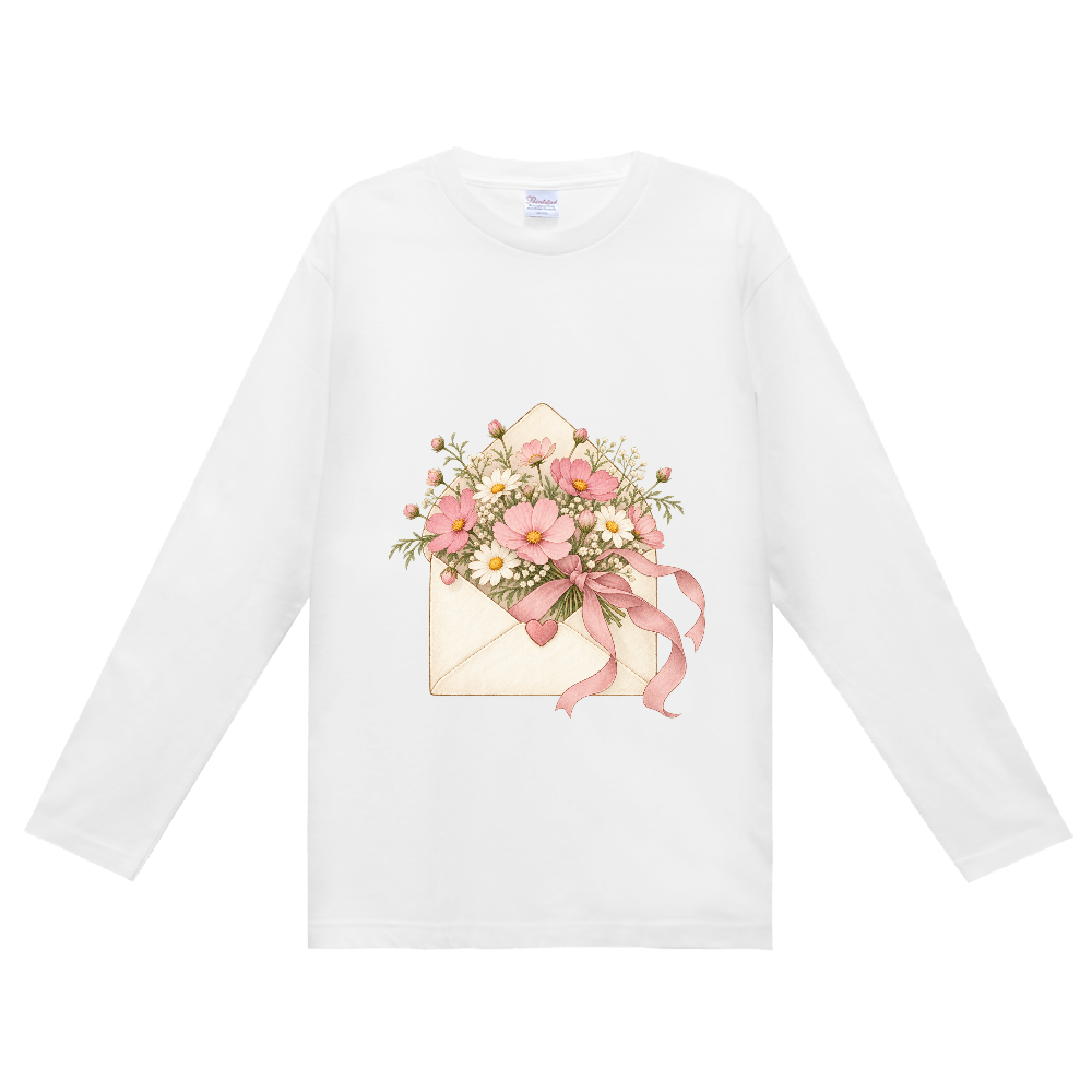 小花の手紙とリボン