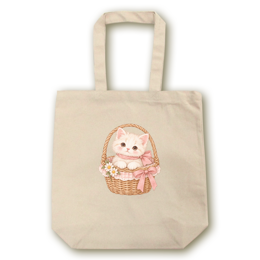 ピクニックかごのこねこ
