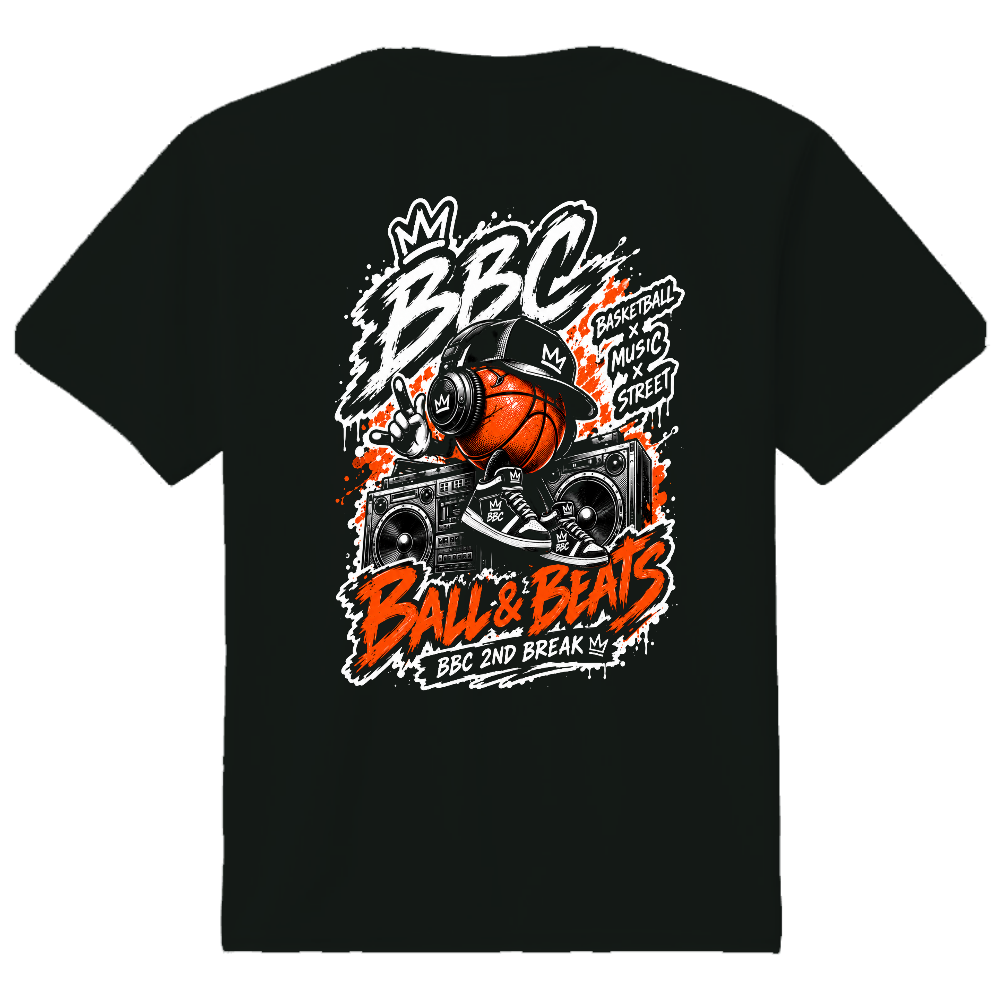 DJ BALL ブラック バックプリント